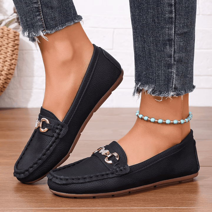 Leona Luxe Chain Loafers
