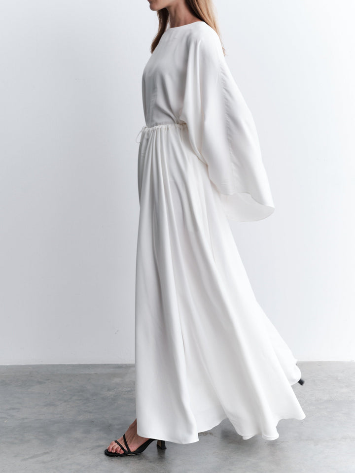 White Simple Loose Top and Skirt Two-piece Suit