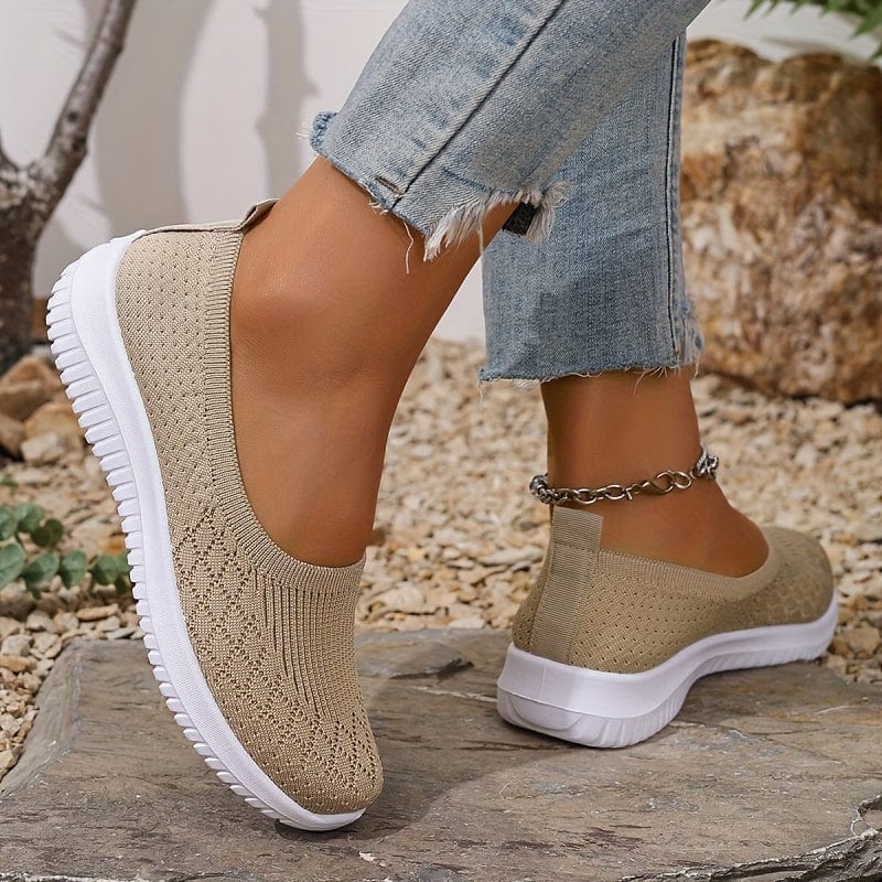 Lyra Diamond-Knit Slip-Ons