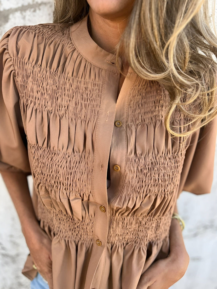 Silvana Pleated Blouse