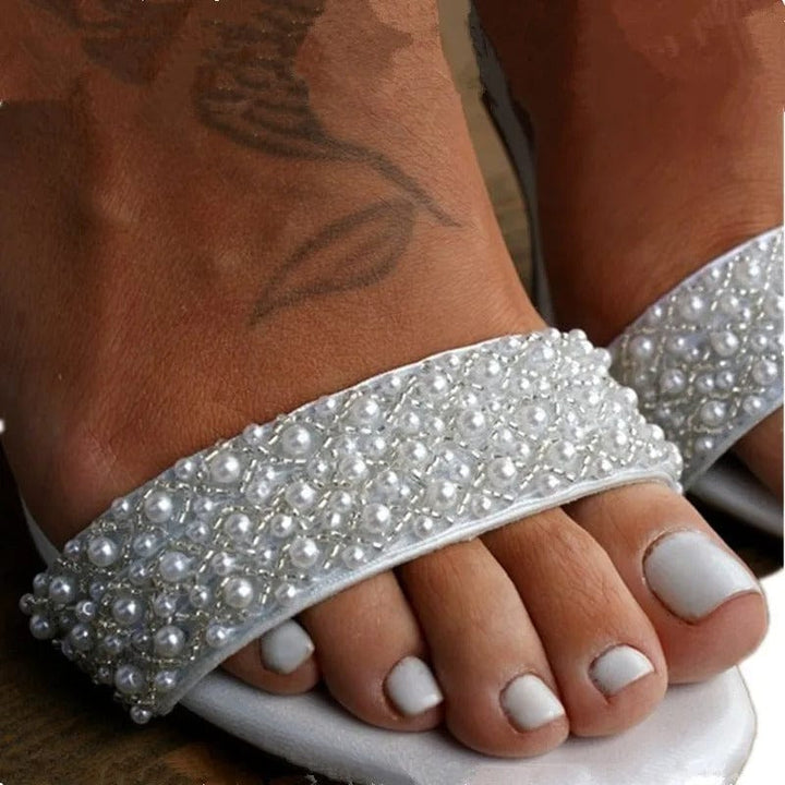Elara Pearl Accent Heels