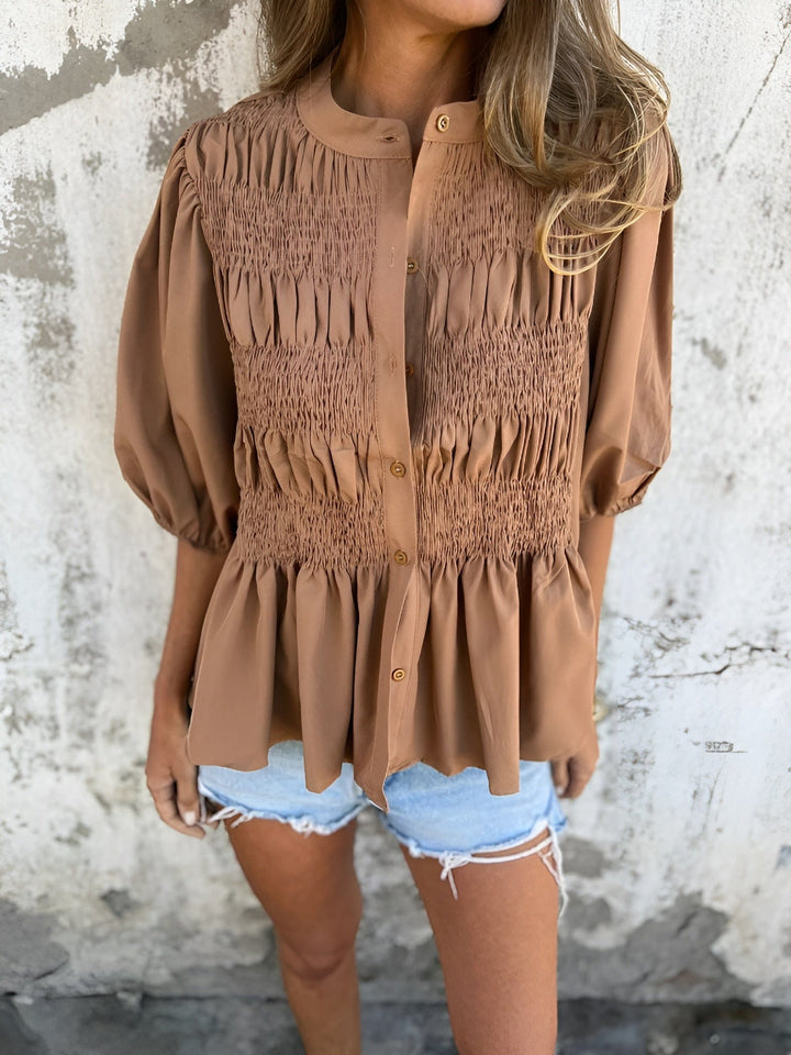 Silvana Pleated Blouse