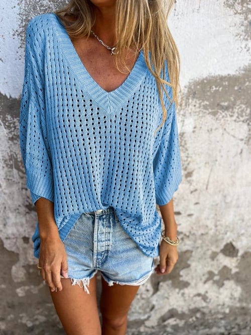 Ocean Whisper Knit Sweater