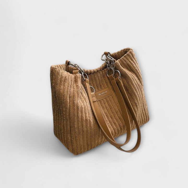 Ava - Soft Cord Shoulder Bag