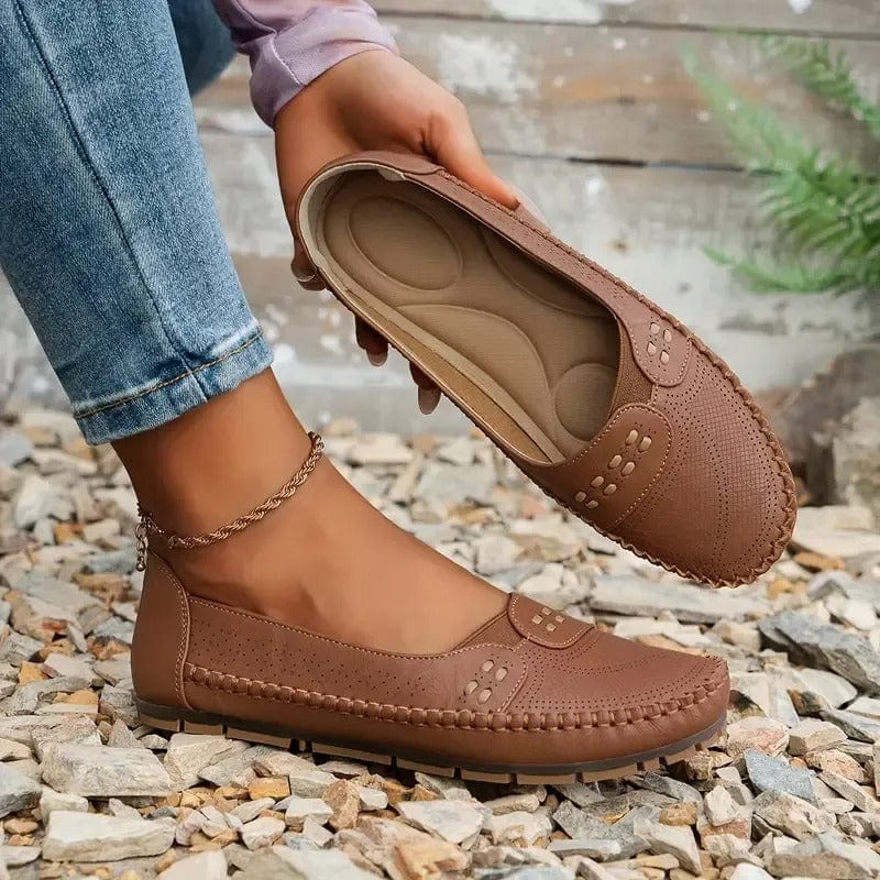 Alma Vintage Leather Loafers