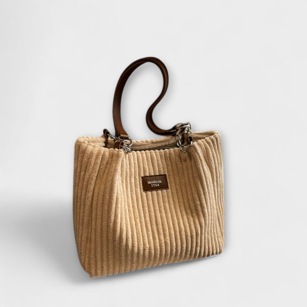 Ava - Soft Cord Shoulder Bag
