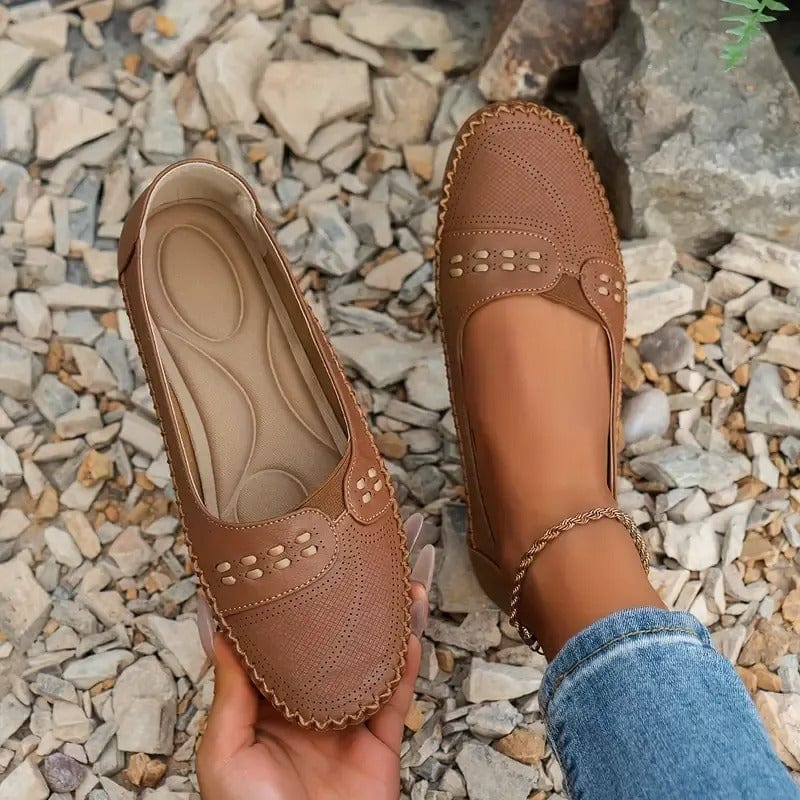 Alma Vintage Leather Loafers