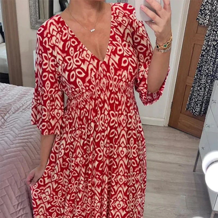 Lily Floral V-Neck Dress