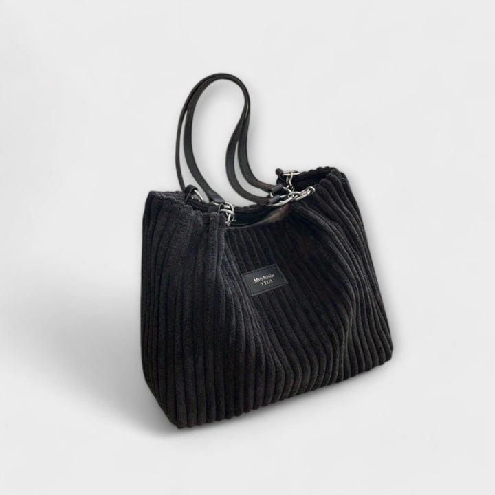 Ava - Soft Cord Shoulder Bag