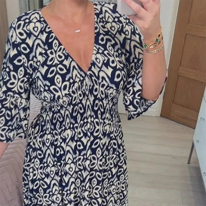 Lily Floral V-Neck Dress