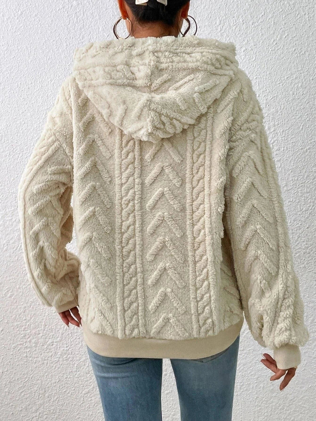 The Chill Cocoon Knit Hoodie