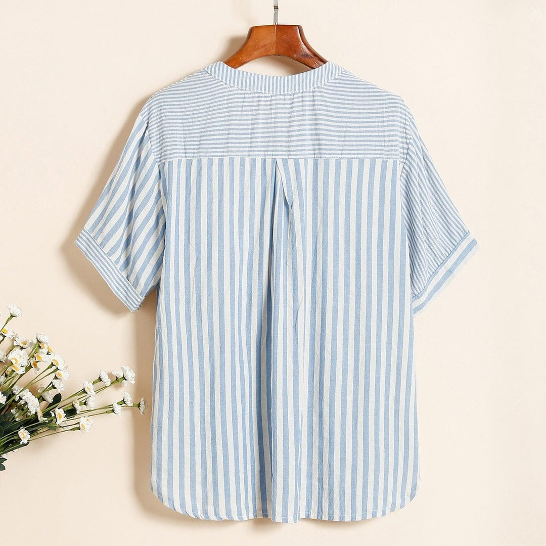 Mila Striped V-Neck Top