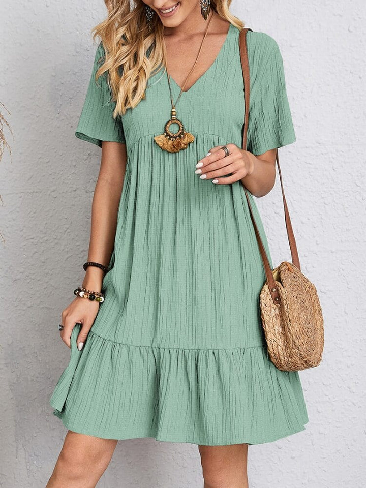Sienna Belly-Cover Ruffle Dress