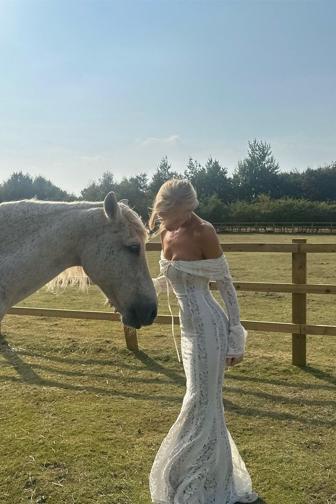 Emily Off Shoulder Lace Maxi Dress
