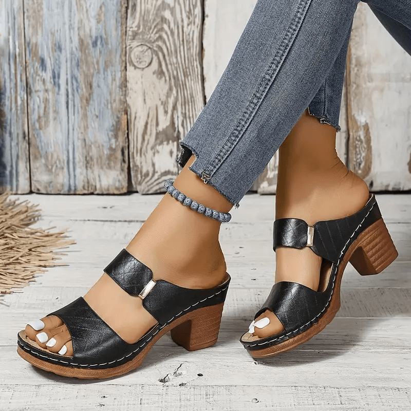 Celia Quilted Heeled Sandals
